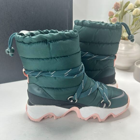 Sorel Kinetic Impact NXT Boots Waterproof Midnight Teal/Vintage Pink Women's 8 - Picture 6 of 10